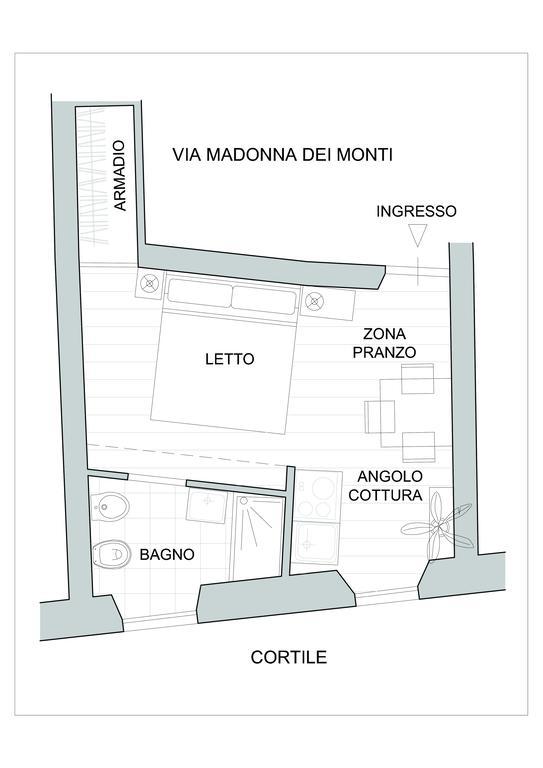 Appartement Madonna Dei Monti à Rome Extérieur photo
